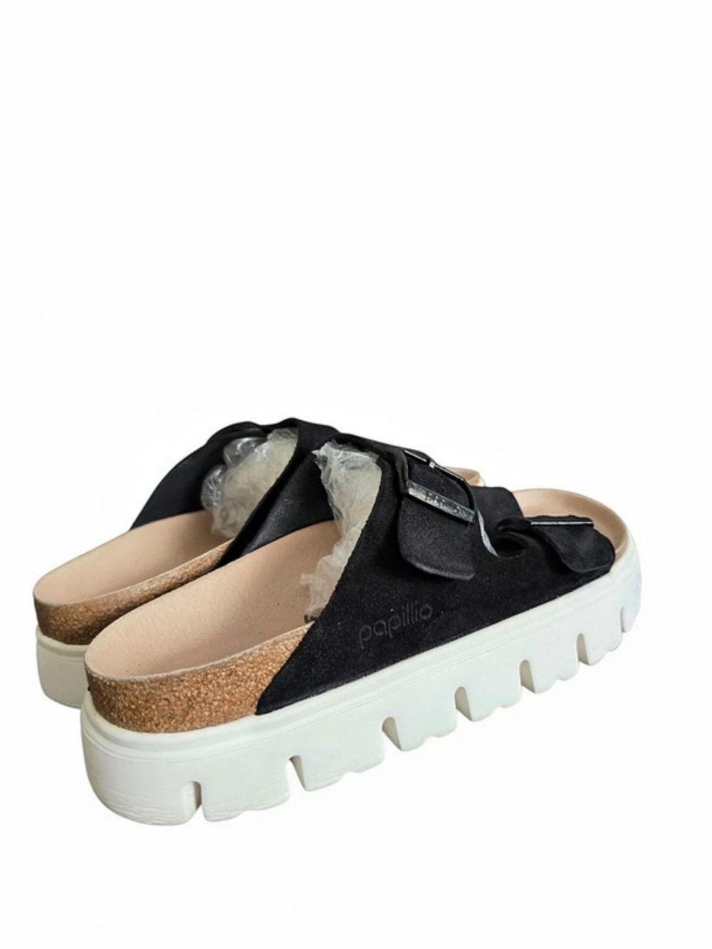 Papillio By Birkenstock Arizona Womens Double-Buckle Chunky Suede Sandals EU 41